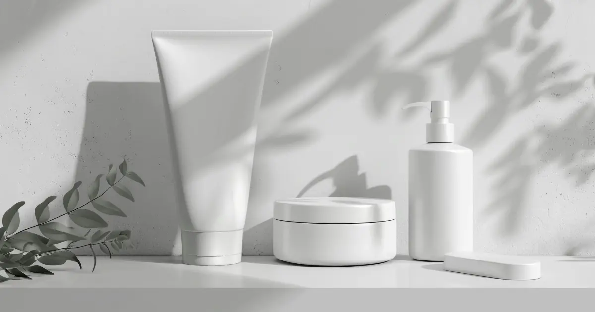 flat lay of skincare products showing how long each takes to work
